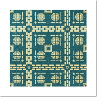 Mediterranean Tile Pattern Posters and Art